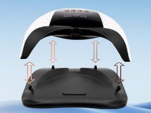 268W UV LED Nail Lamp for Gel Polish - 4 Timers UV Nail Lamp Professional Nail Light - 57Pcs Lamp Beads and Automatic Sensor - NailSupply.com