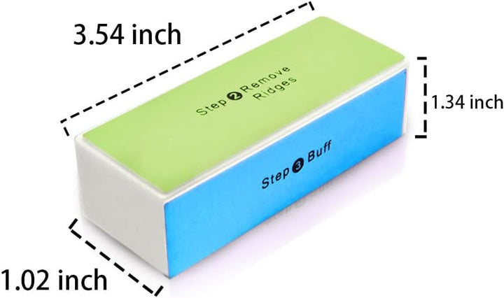 4 Way Shiny Block - 4 Step Buffing Block Shine Nail Buffer - NailSupply.com