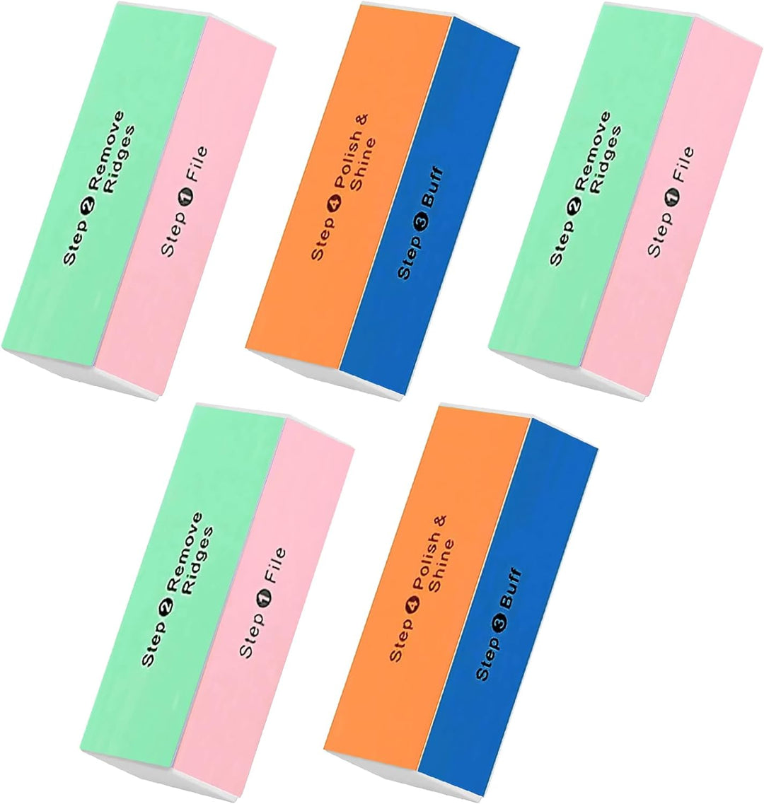 4 Way Shiny Block - 4 Step Buffing Block Shine Nail Buffer - NailSupply.com
