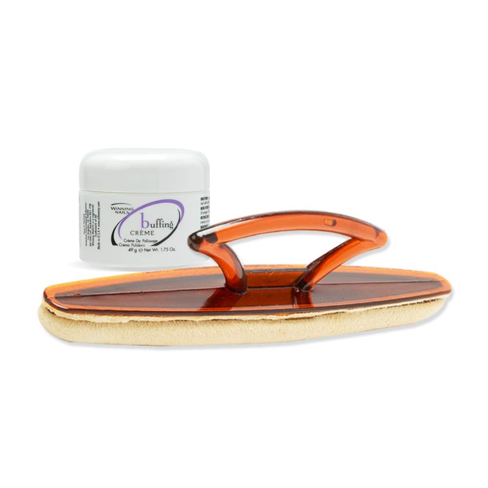 Chamois Buffer And Buffing Cream - 1.75 Oz. Set - NailSupply.com