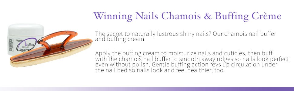 Chamois Buffer And Buffing Cream - 1.75 Oz. Set - NailSupply.com