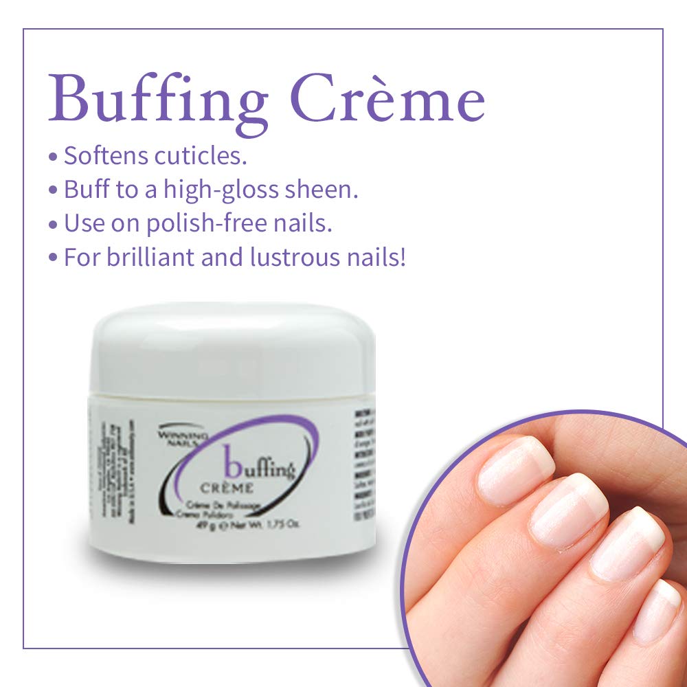 Chamois Buffer And Buffing Cream - 1.75 Oz. Set - NailSupply.com