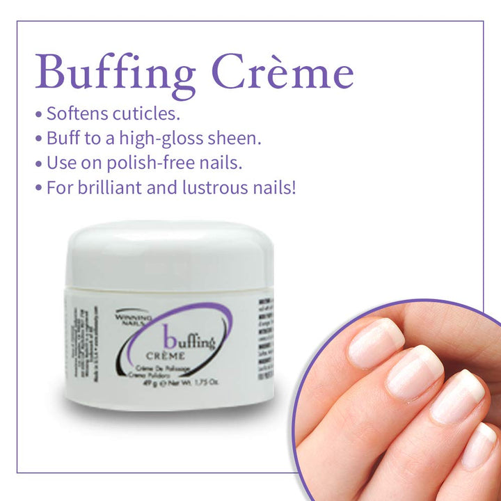 Chamois Buffer And Buffing Cream - 1.75 Oz. Set - NailSupply.com