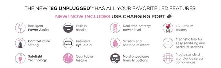 Gelish 18G Unplugged LED Light - Nail Lamp for Gel Nails - NailSupply.com