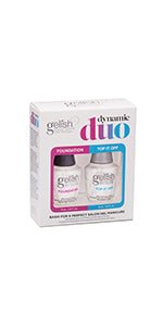 Gelish Dynamic Duo Kit Top and Base Coat For Gel Nails, Top Coat For Gel Nails, Base Coat For Gel Nails, 0.5 ounce - NailSupply.com