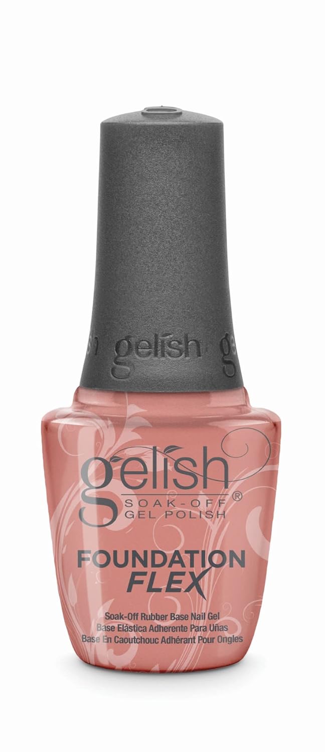 Gelish Foundation Flex Gel Nail Polish, Base Coat For Nails, Neutral Nail Polish Colors, 0.5 ounce Cover Beige - NailSupply.com
