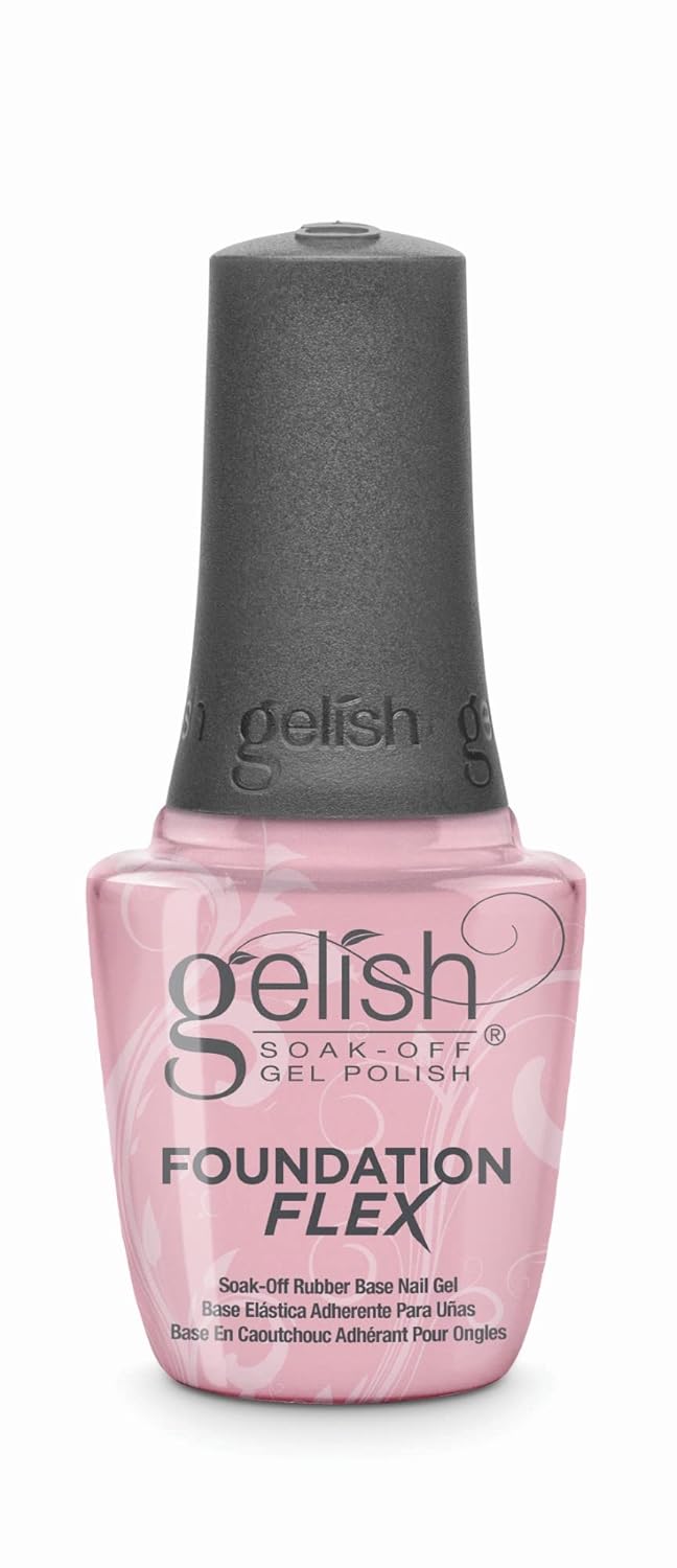 Gelish Foundation Flex Gel Nail Polish, Base Coat For Nails, Neutral Nail Polish Colors, 0.5 ounce Light Nude - NailSupply.com