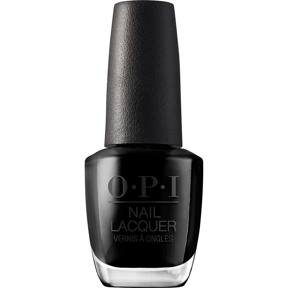 OPI Nail Lacquer, Black Onyx, Black Nail Polish, 0.5 fl oz - NailSupply.com
