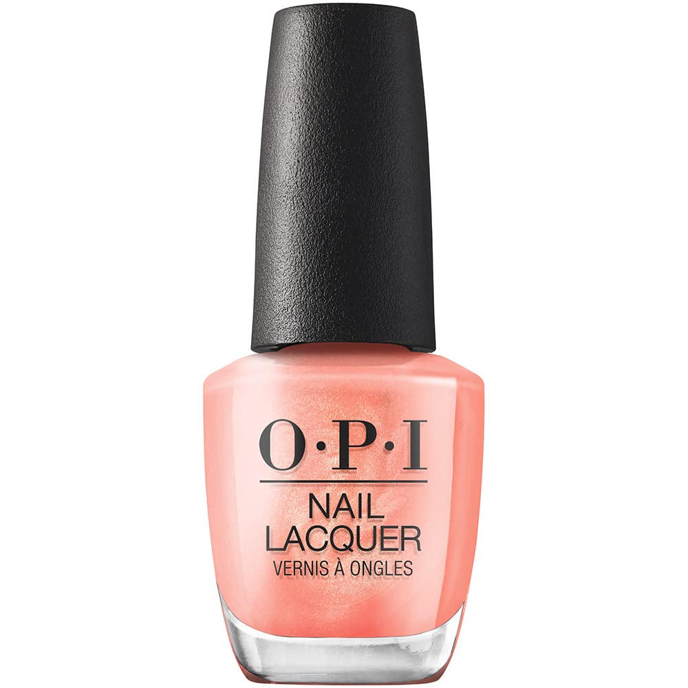 OPI Nail Lacquer, Data Peach, Pink Nail Polish, me myself Spring ‘23 Collection, 0.5 fl oz. - NailSupply.com